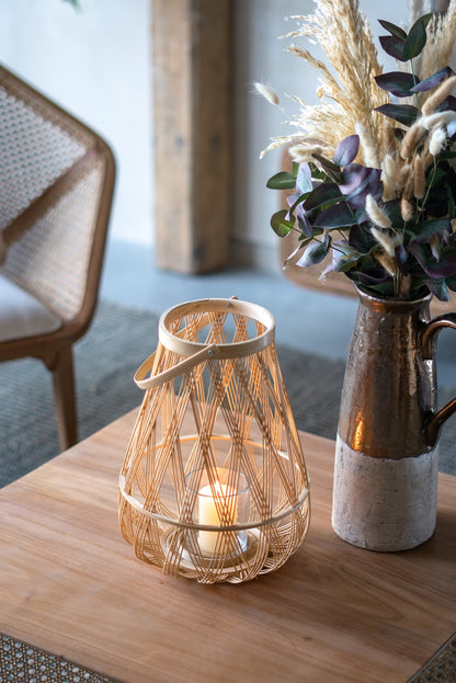 Sienna Bamboo Lantern with Rope Handle