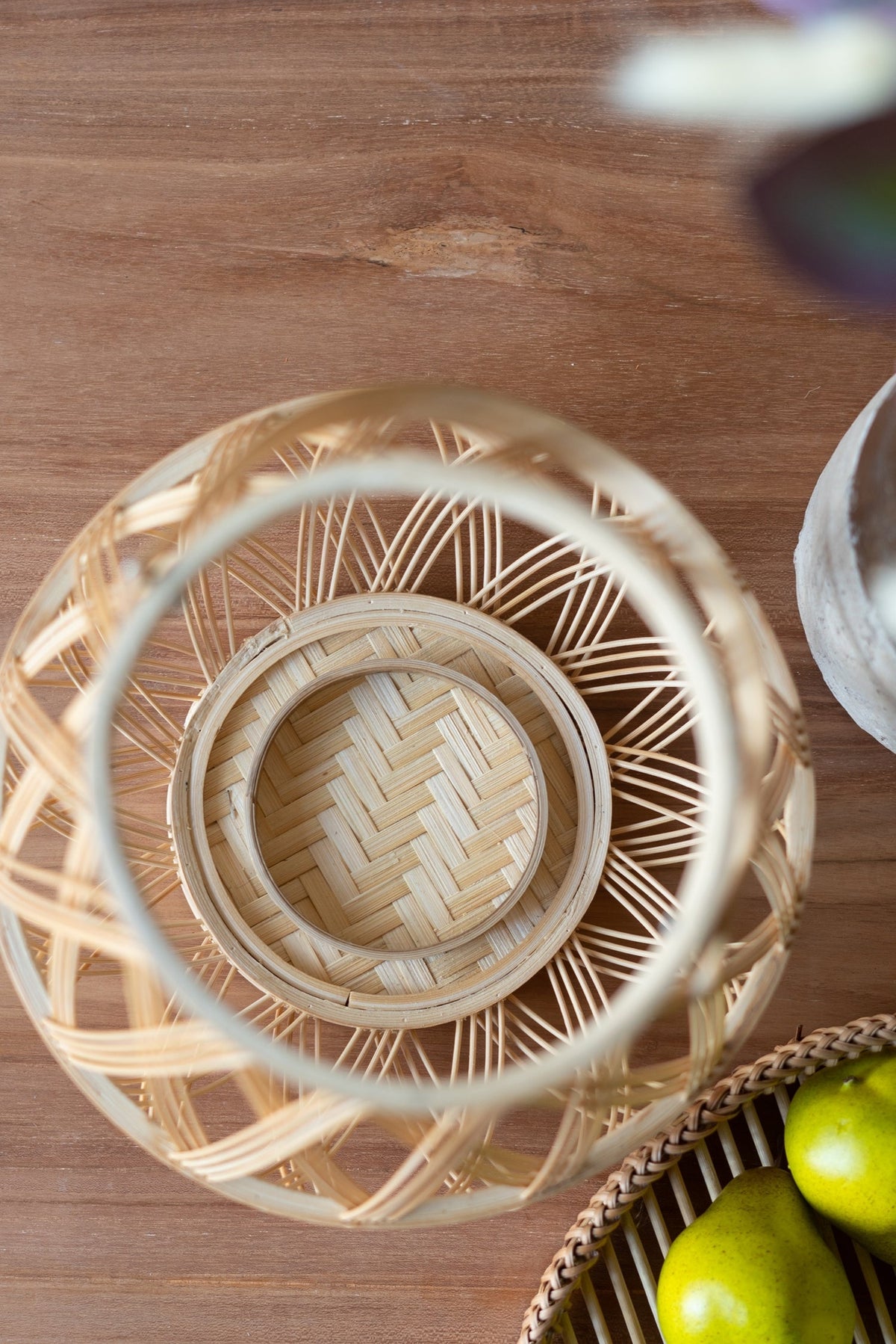 Sienna Bamboo Lantern with Rope Handle