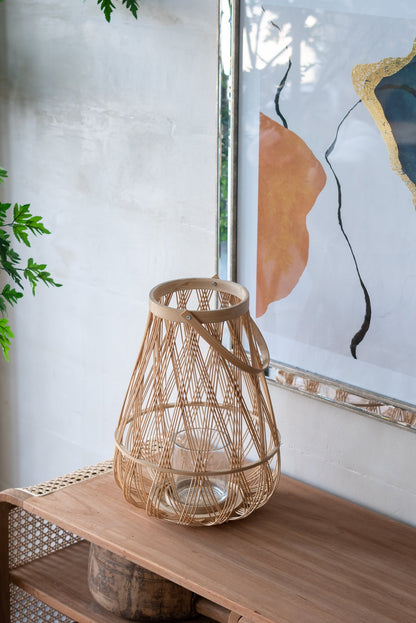 Sienna Bamboo Lantern with Rope Handle