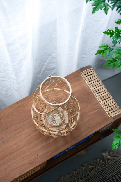 Sienna Bamboo Lantern with Rope Handle