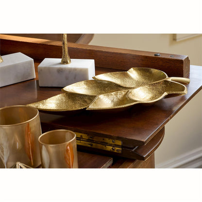 Golden Chestnut Leaf Tray