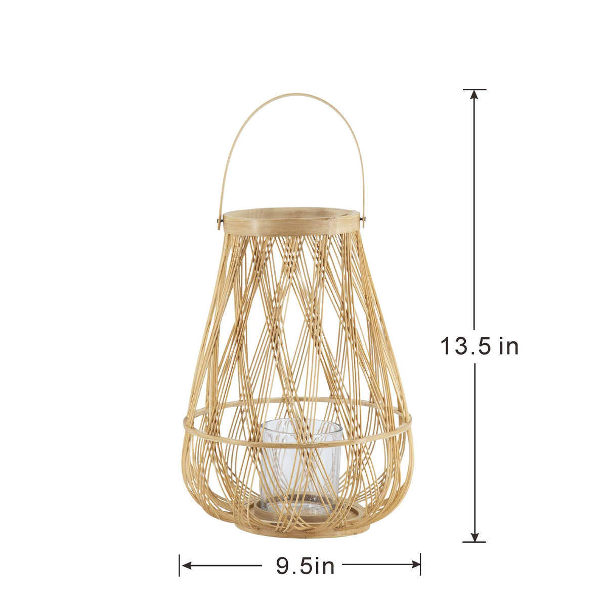 Sienna Bamboo Lantern with Rope Handle