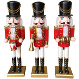 Red Marching Band Nutcrackers, Set of 3