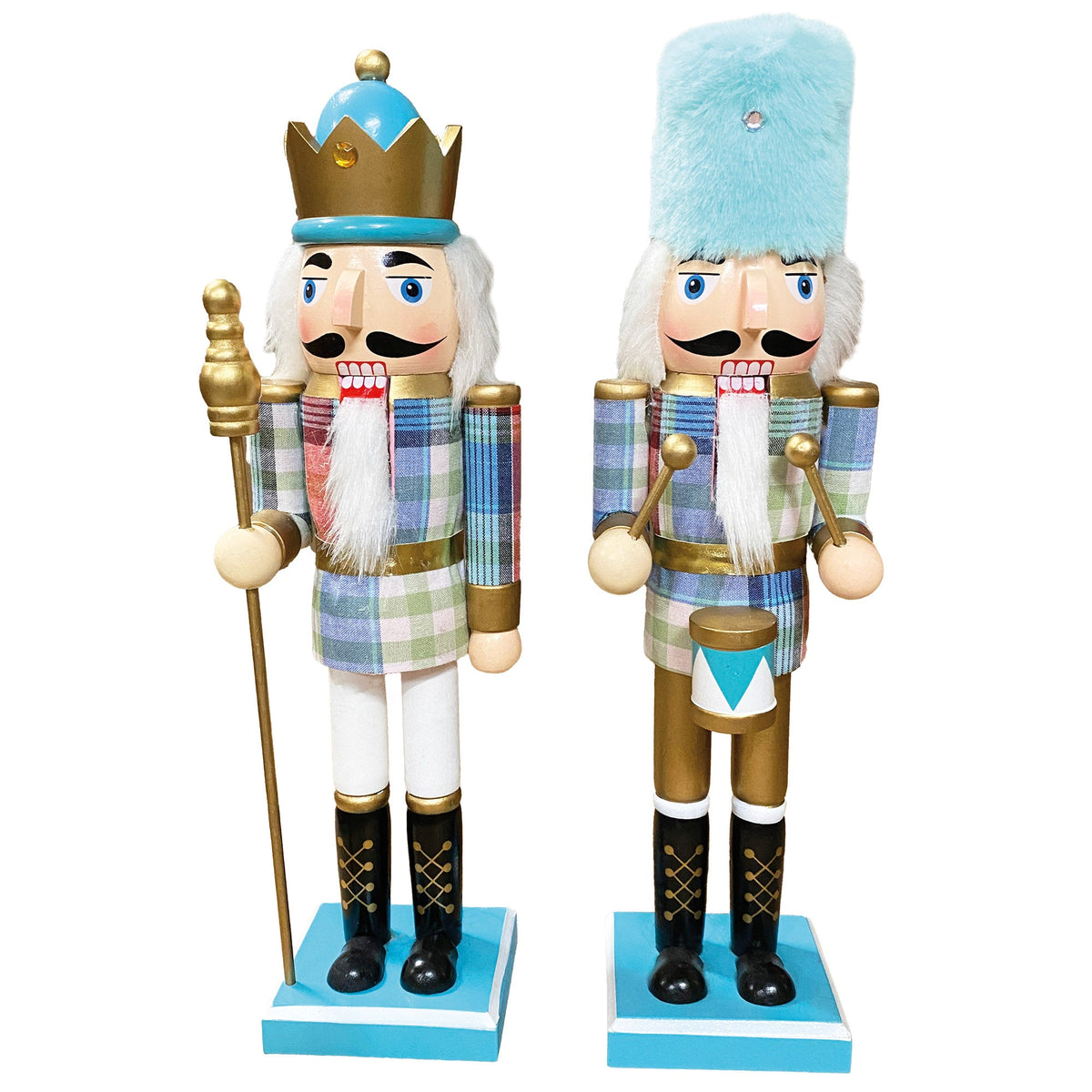 Pastel Nutcrackers, Set of 2