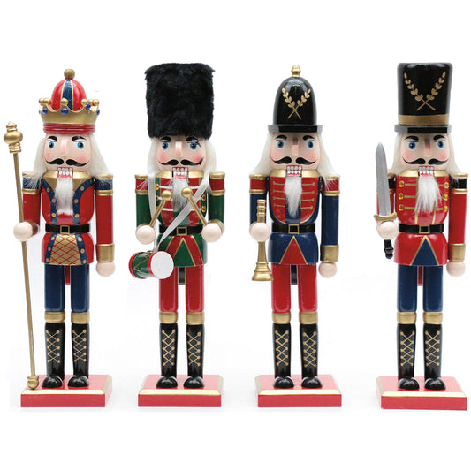 King and Guard Nutcrackers, Set of 4