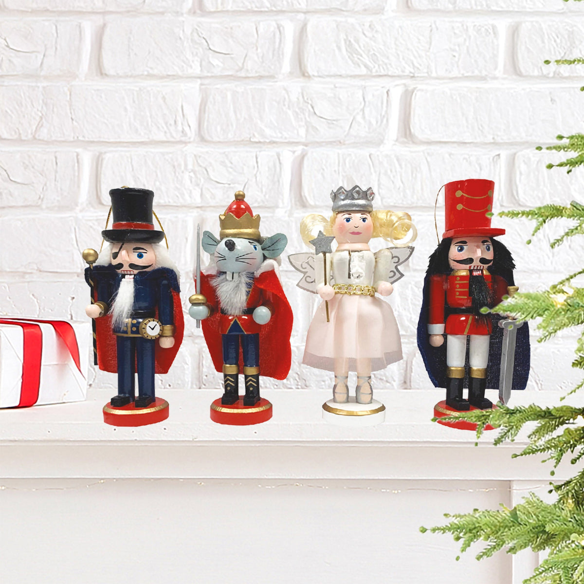 Nutcracker Suite Ornaments, Set of 4